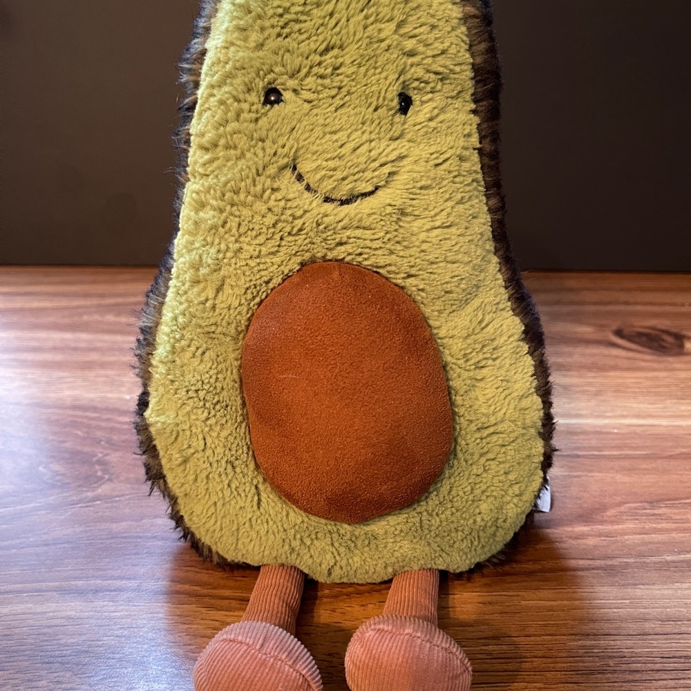 Jellycat Avocado amuseables plush stuffed fruit toy retired